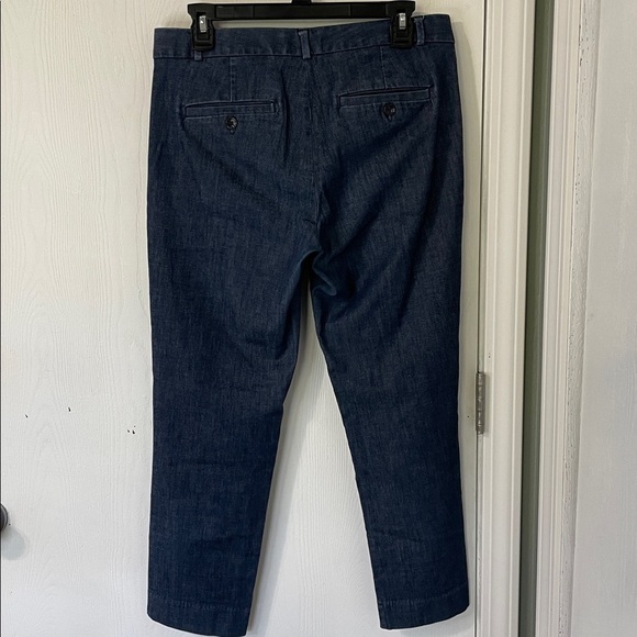 Banana Republic Hampton Fit Cropped Dark Wash Denim Jeans Size 4 (fits up to 8) - Picture 7 of 10